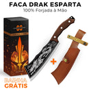 Faca Japonesa Forjada à Mão • Faca Drak Esparta™ (+BAINHA E FRETE EXPRESO GRÁTIS)