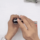 TitaniumWallet™ • Carteira de couro masculina anti-furto pop-up automática Rfid