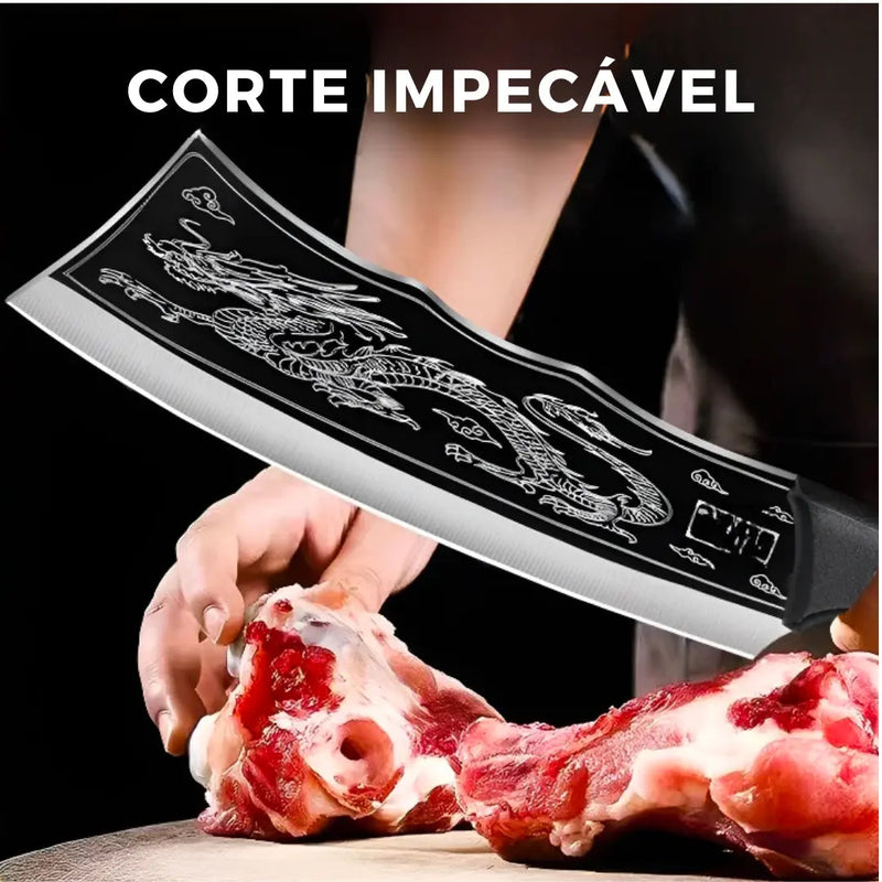 Faca Japonesa 100% Forjada à Mão • Faca Drak Esparta™